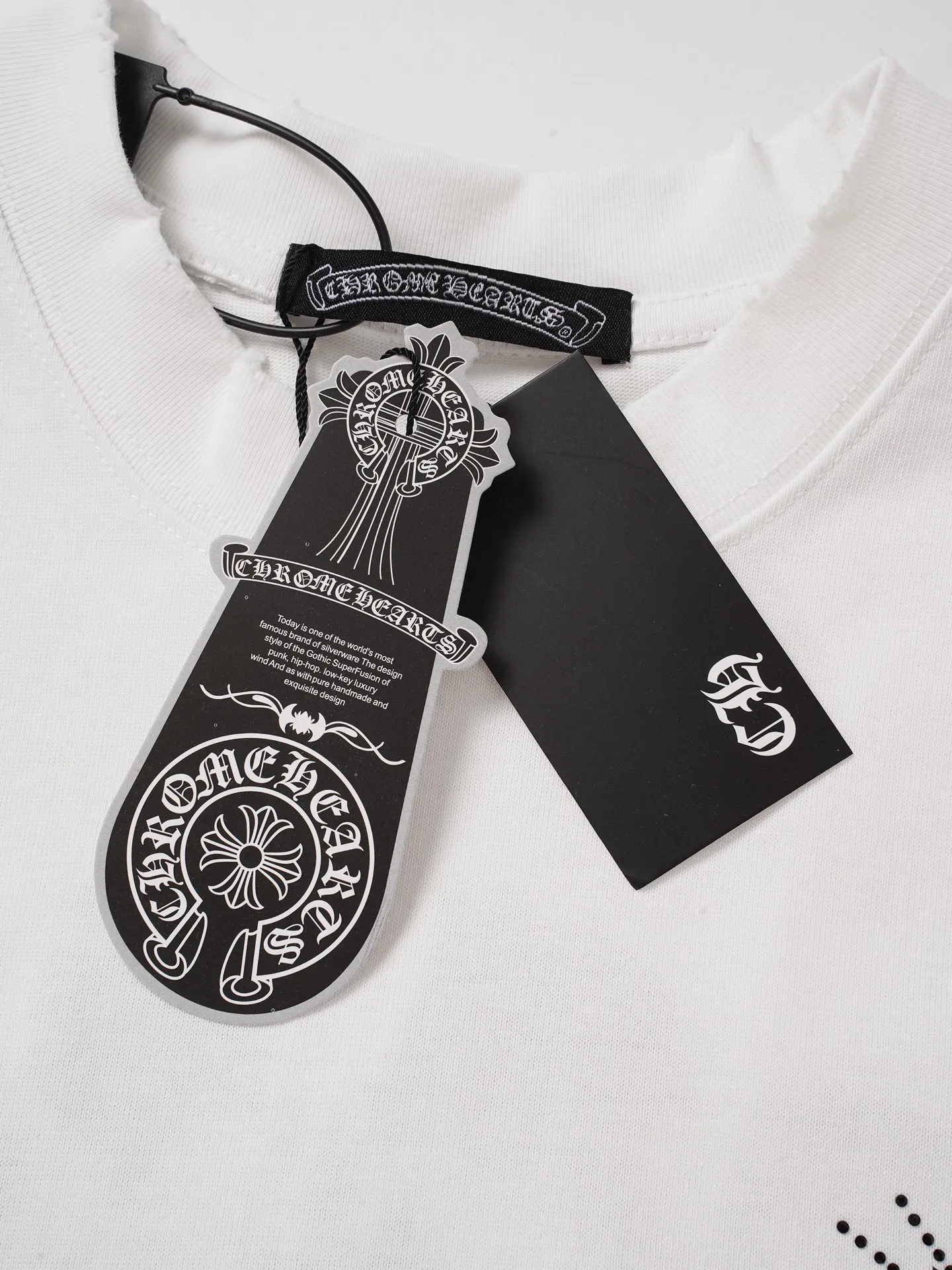 【 】 Chrome Hearts/ T 32 ， ， ， ！！ ， ！ # ， ； 。 oversize ， ！ ， ！ “ ” 💏 :Black White Size:S-XL